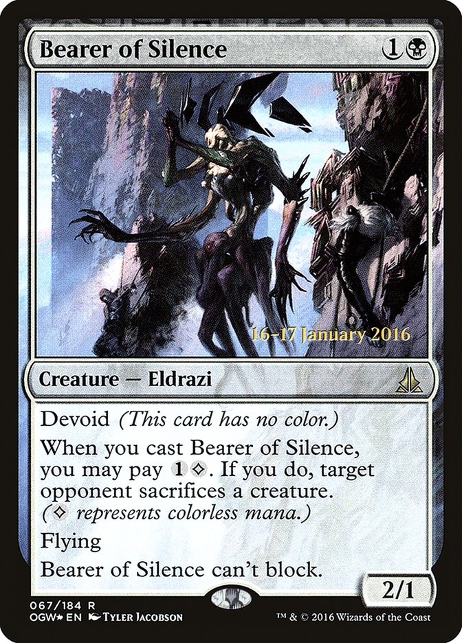 Bearer of Silence [Oath of the Gatewatch Prerelease Promos] | Grognard Games