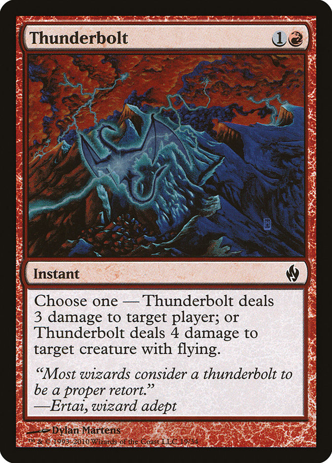 Thunderbolt [Premium Deck Series: Fire and Lightning] | Grognard Games