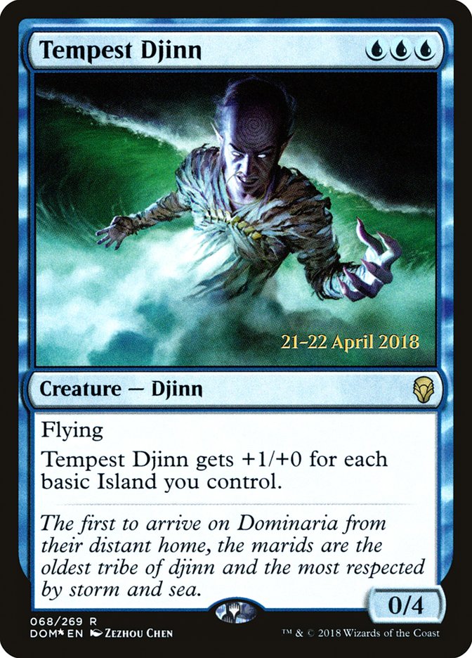 Tempest Djinn  [Dominaria Prerelease Promos] | Grognard Games
