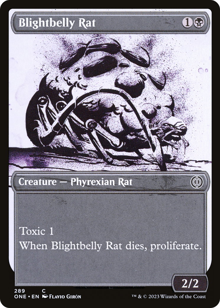 Blightbelly Rat (Showcase Ichor) [Phyrexia: All Will Be One] | Grognard Games