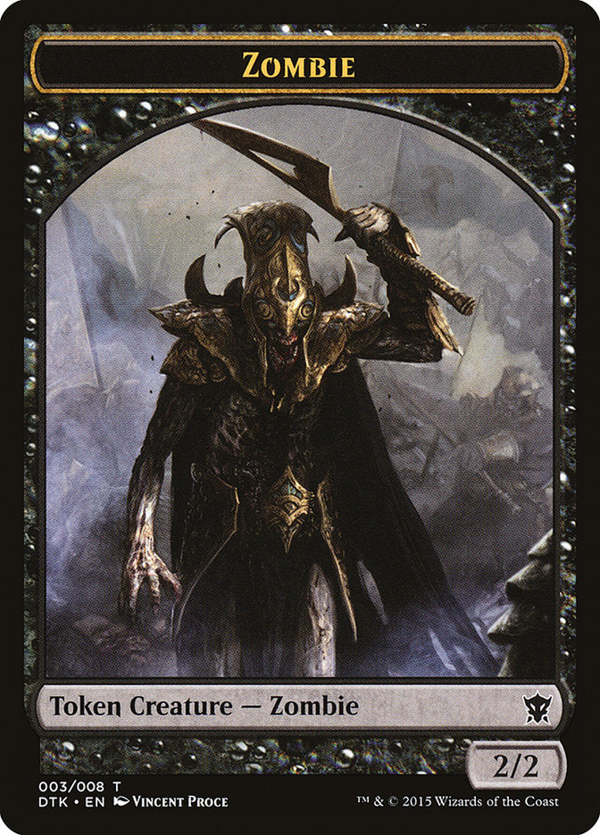 Zombie [Dragons of Tarkir Tokens] | Grognard Games