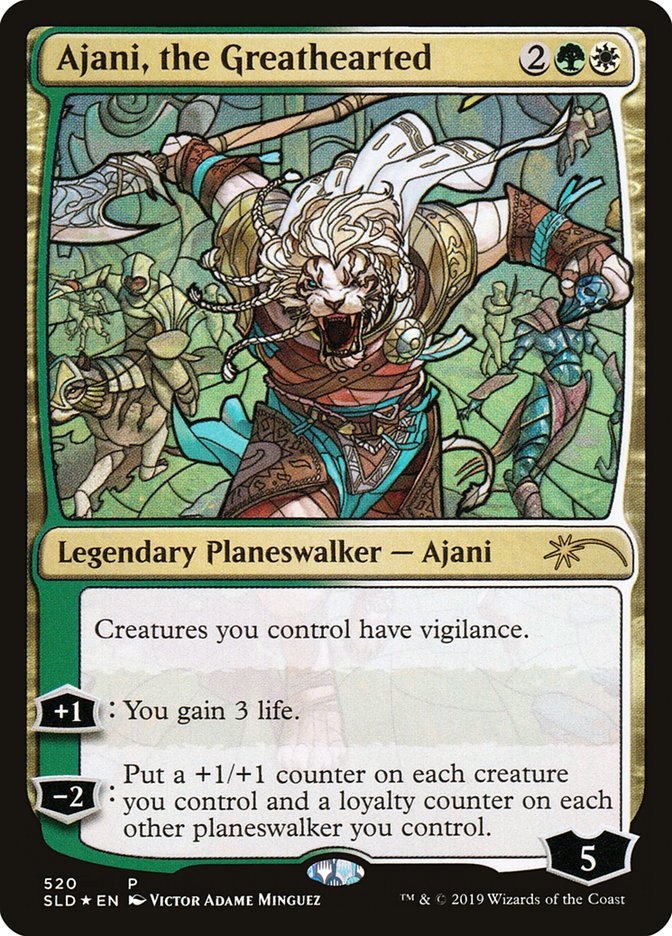 Ajani, the Greathearted (Stained Glass) [Secret Lair Drop Promos] | Grognard Games