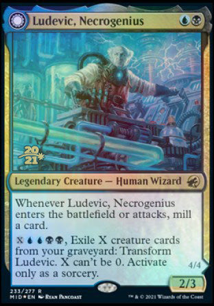 Ludevic, Necrogenius // Olag, Ludevic's Hubris [Innistrad: Midnight Hunt Prerelease Promos] | Grognard Games