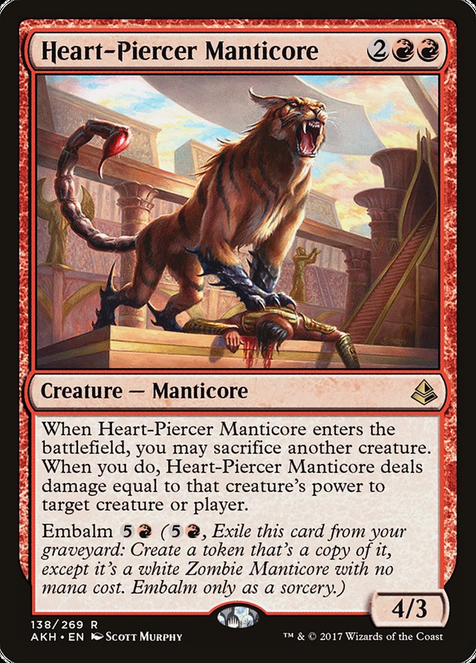 Heart-Piercer Manticore [Amonkhet] | Grognard Games