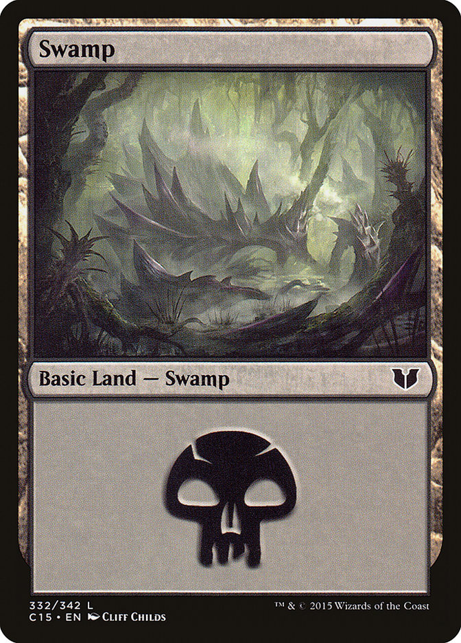 Swamp (332) [Commander 2015] | Grognard Games