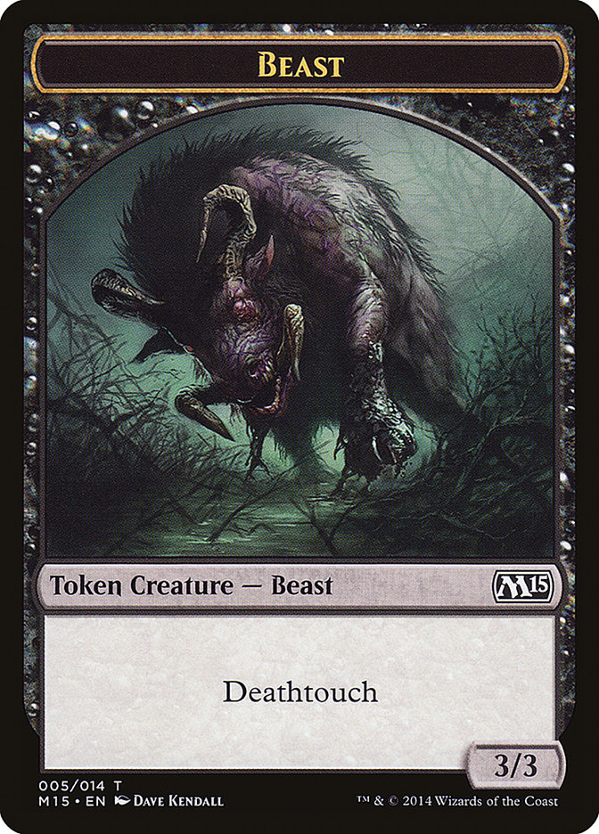 Beast (005/014) [Magic 2015 Tokens] | Grognard Games