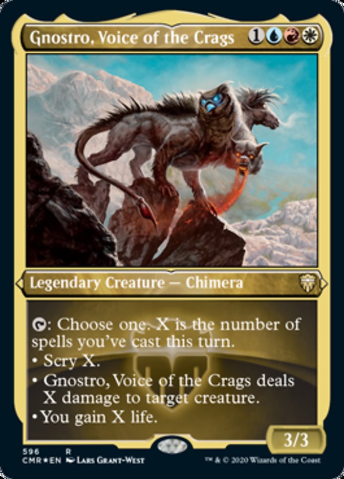 Gnostro, Voice of the Crags (Etched) [Commander Legends] | Grognard Games