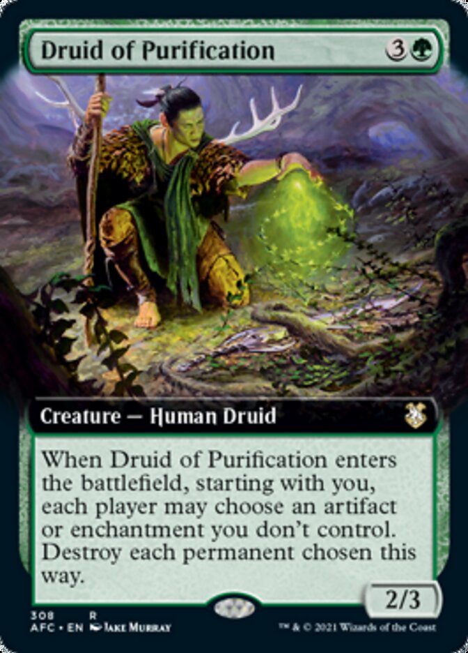 Druid of Purification (Extended) [Dungeons & Dragons: Adventures in the Forgotten Realms Commander] | Grognard Games