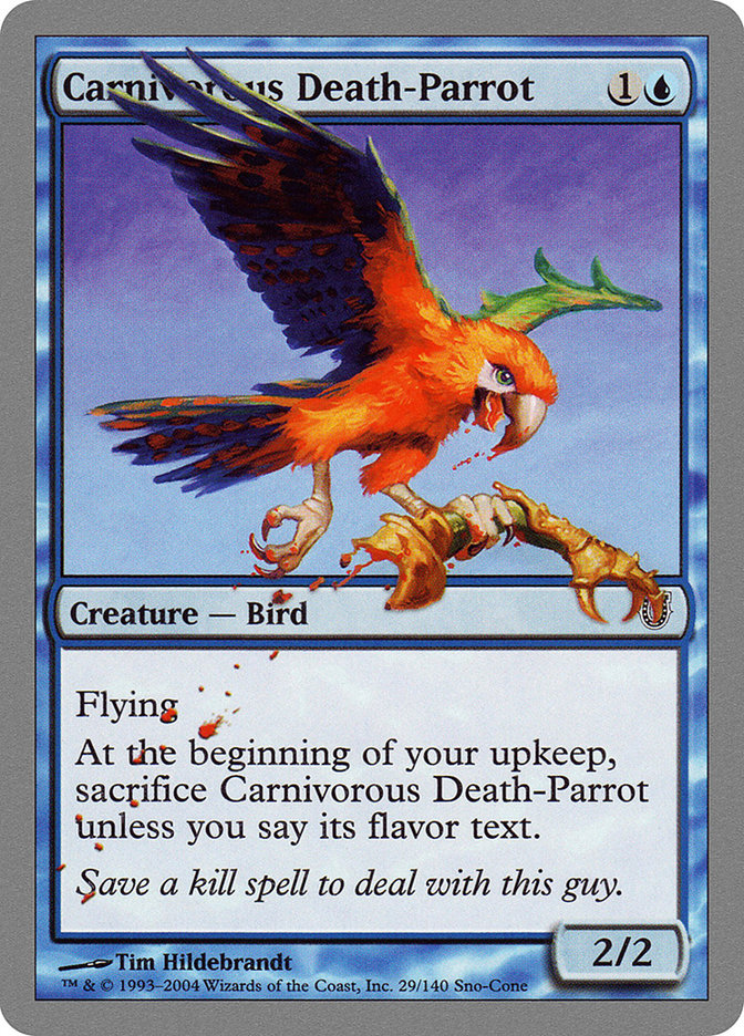 Carnivorous Death-Parrot [Unhinged] | Grognard Games