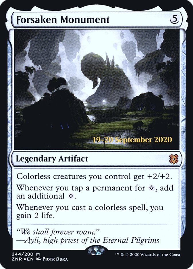 Forsaken Monument [Zendikar Rising Prerelease Promos] | Grognard Games