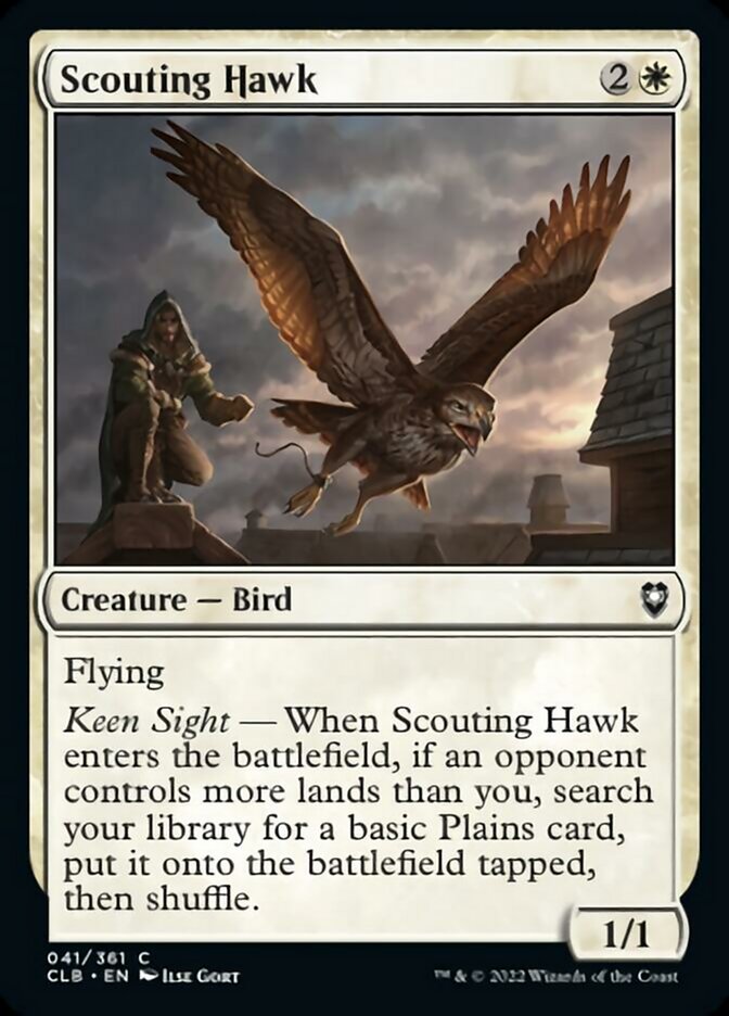 Scouting Hawk [Commander Legends: Battle for Baldur's Gate] | Grognard Games