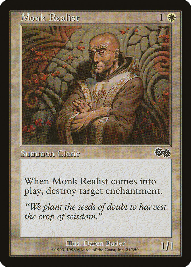 Monk Realist [Urza's Saga] | Grognard Games