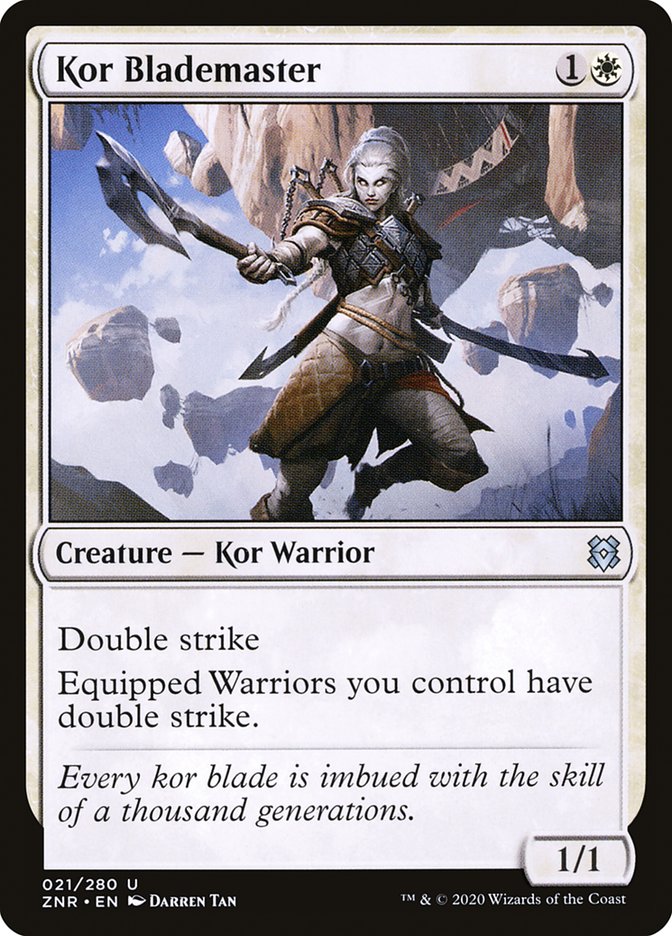 Kor Blademaster [Zendikar Rising] | Grognard Games