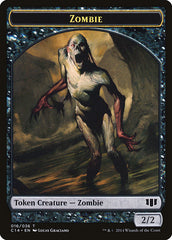 Ob Nixilis of the Black Oath Emblem // Zombie (016/036) Double-sided Token [Commander 2014 Tokens] | Grognard Games