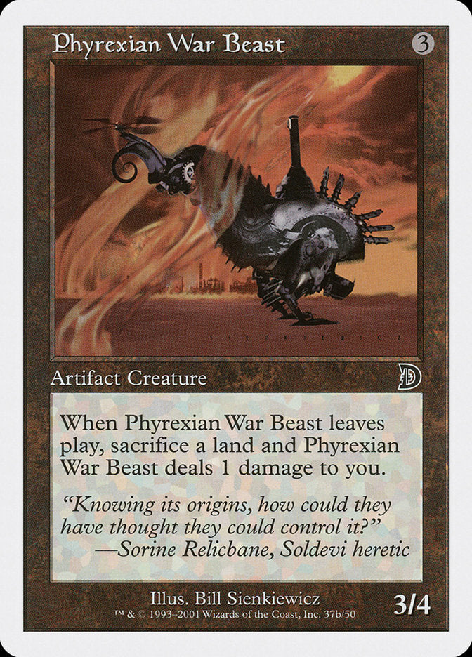 Phyrexian War Beast (Signature on Right) [Deckmasters] | Grognard Games