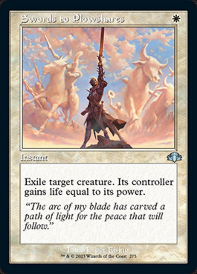 Swords to Plowshares (Retro) [Dominaria Remastered] | Grognard Games