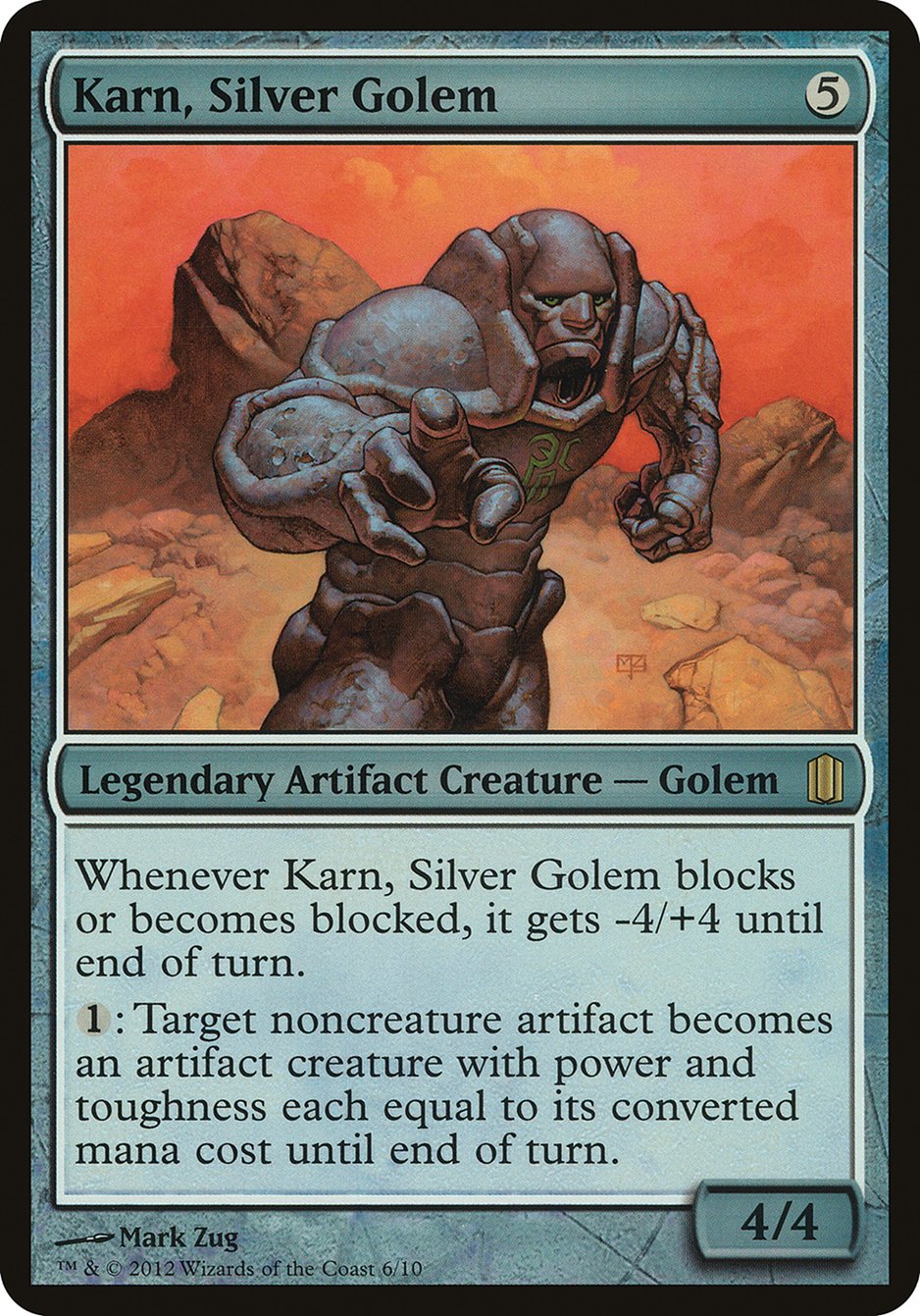 Karn, Silver Golem (Oversized) [Commander's Arsenal Oversized] | Grognard Games