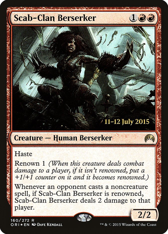 Scab-Clan Berserker [Magic Origins Prerelease Promos] | Grognard Games