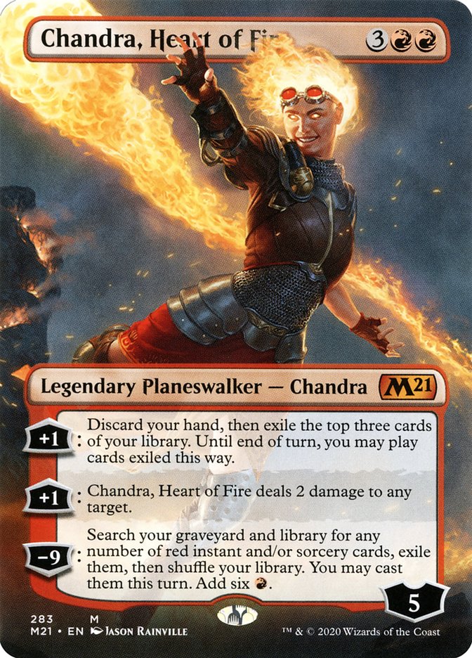 Chandra, Heart of Fire (Borderless) [Core Set 2021] | Grognard Games