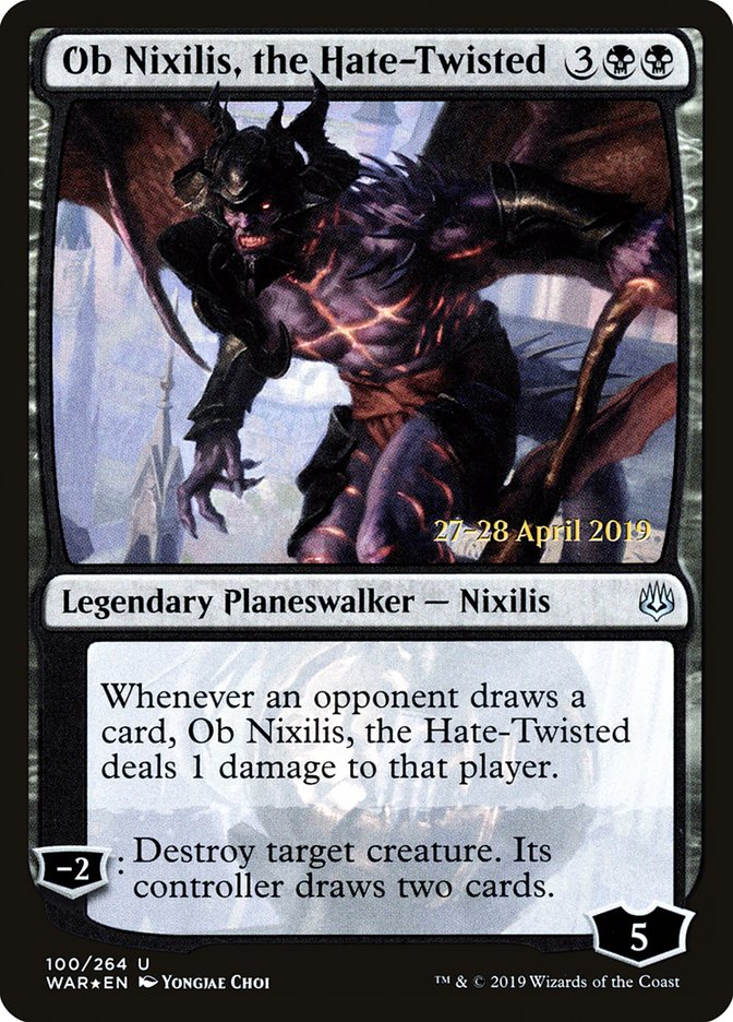 Ob Nixilis, the Hate-Twisted  [War of the Spark Prerelease Promos] | Grognard Games