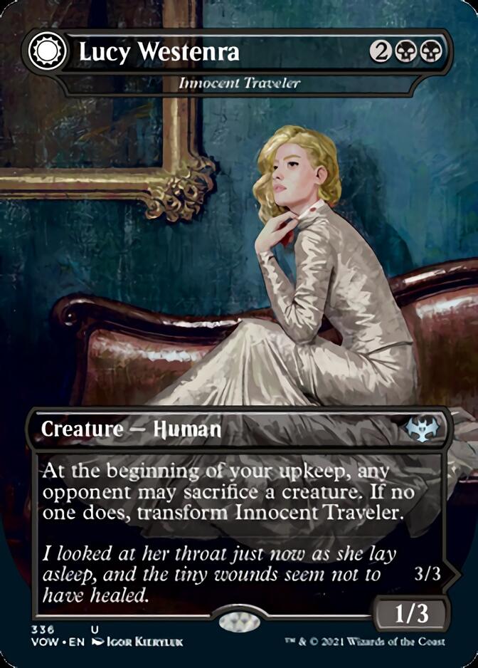 Innocent Traveler // Malicious Invader - Lucy Westenra // Lucy, Arisen Vampire [Innistrad: Crimson Vow] | Grognard Games