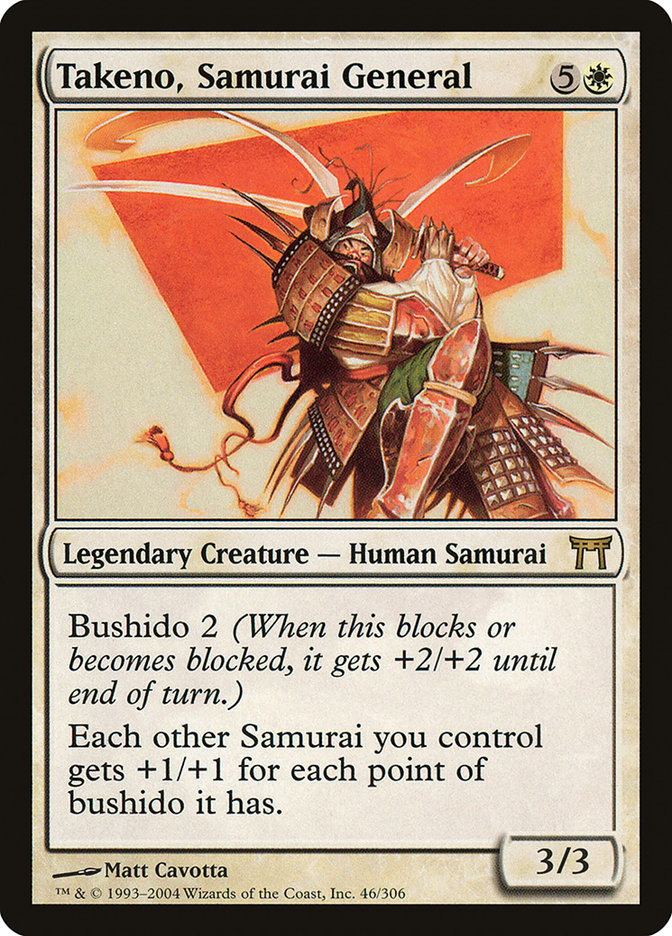 Takeno, Samurai General [Champions of Kamigawa] | Grognard Games