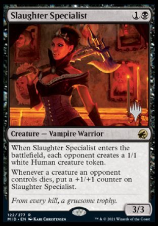 Slaughter Specialist (Promo Pack) [Innistrad: Midnight Hunt Promos] | Grognard Games