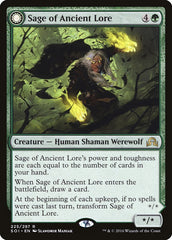 Sage of Ancient Lore // Werewolf of Ancient Hunger [Shadows over Innistrad] | Grognard Games