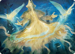 Heron-Blessed Geist Art Card [Innistrad: Crimson Vow Art Series] | Grognard Games