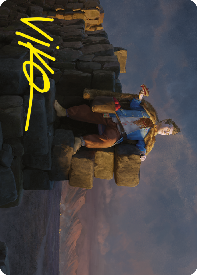 Pippin, Warden of Isengard Art Card (Gold-Stamped Signature) [The Lord of the Rings: Tales of Middle-earth Art Series] | Grognard Games