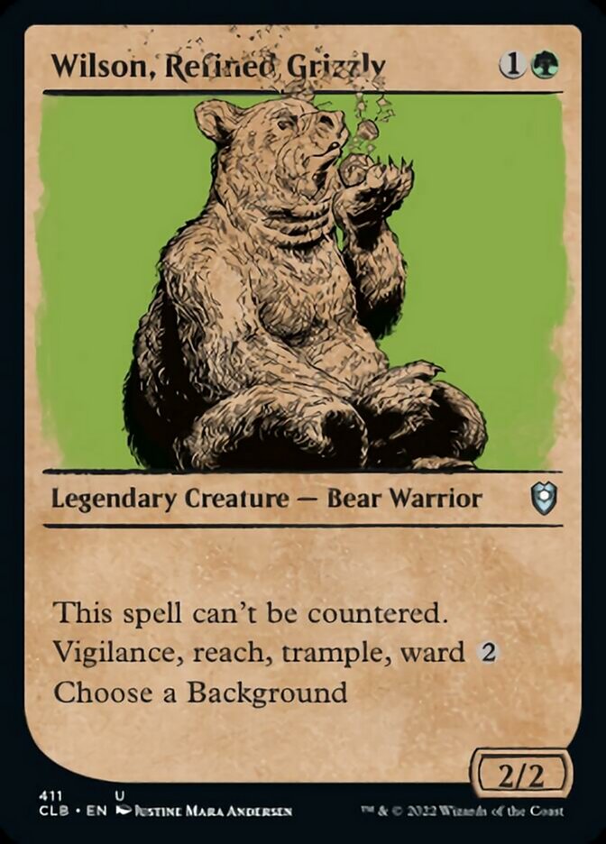 Wilson, Refined Grizzly (Showcase) [Commander Legends: Battle for Baldur's Gate] | Grognard Games