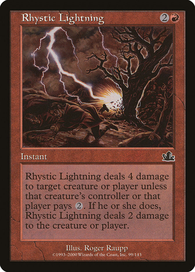 Rhystic Lightning [Prophecy] | Grognard Games