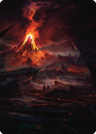 Valley of Gorgoroth Art Card [The Lord of the Rings: Tales of Middle-earth Art Series] | Grognard Games