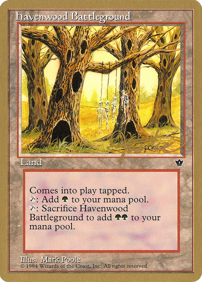 Havenwood Battleground (Mark Justice) [Pro Tour Collector Set] | Grognard Games