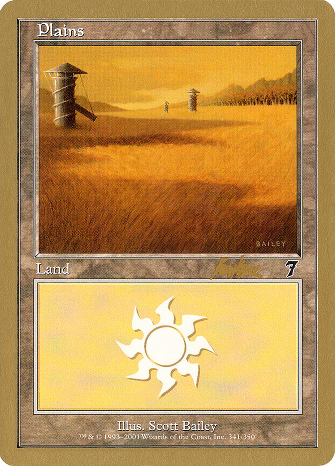 Plains (bk341) (Brian Kibler) [World Championship Decks 2002] | Grognard Games