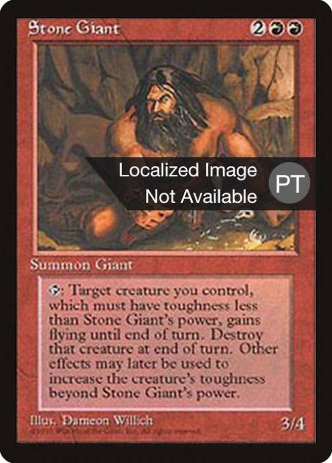 Stone Giant [Fourth Edition (Foreign Black Border)] | Grognard Games