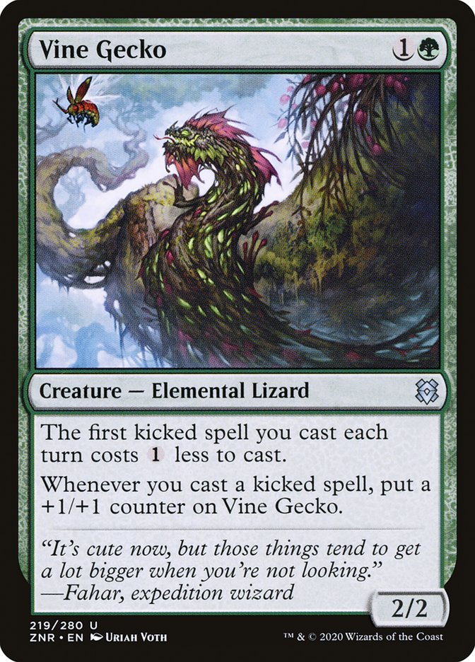 Vine Gecko [Zendikar Rising] | Grognard Games