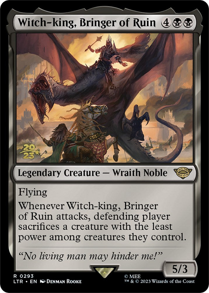 Witch-king, Bringer of Ruin [The Lord of the Rings: Tales of Middle-Earth Prerelease Promos] | Grognard Games