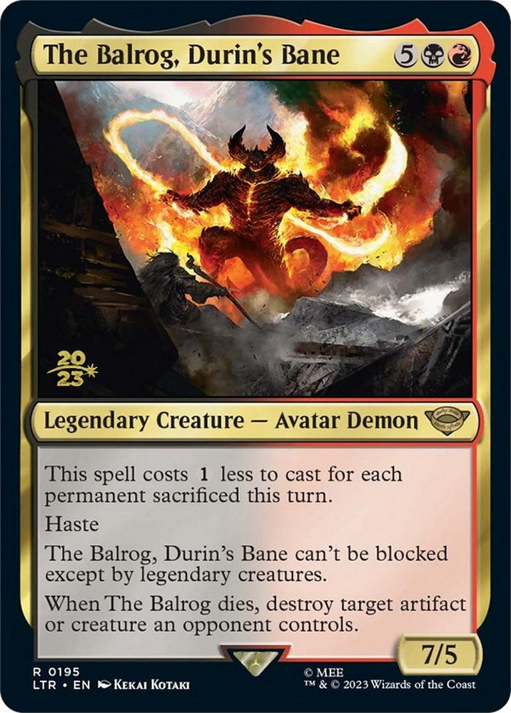 The Balrog, Durin's Bane [The Lord of the Rings: Tales of Middle-Earth Prerelease Promos] | Grognard Games