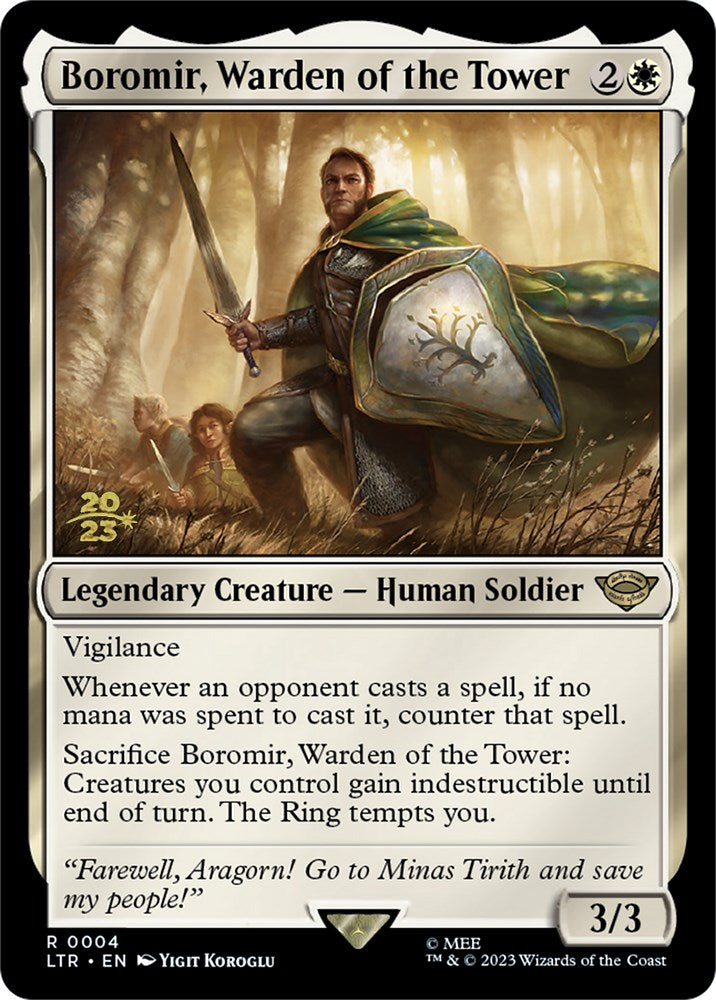 Boromir, Warden of the Tower [The Lord of the Rings: Tales of Middle-Earth Prerelease Promos] | Grognard Games