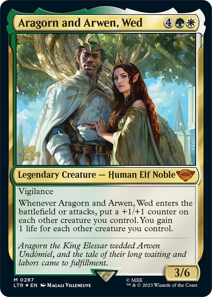 Aragorn and Arwen, Wed [The Lord of the Rings: Tales of Middle-Earth Prerelease Promos] | Grognard Games