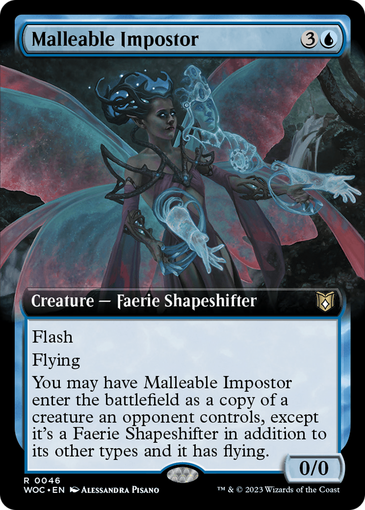 Malleable Impostor (Extended Art) [Wilds of Eldraine Commander] | Grognard Games