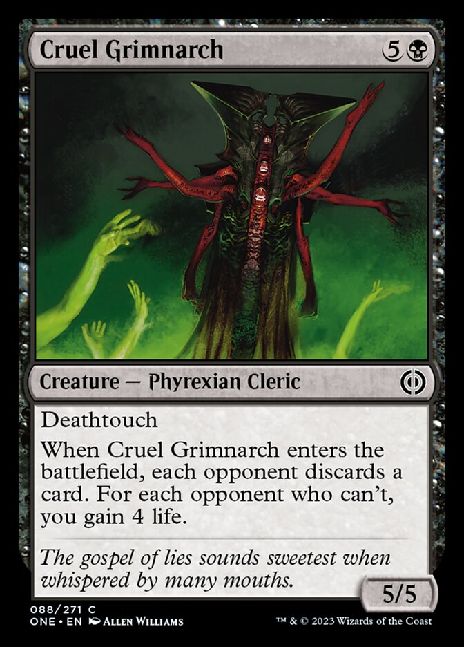 Cruel Grimnarch [Phyrexia: All Will Be One] | Grognard Games