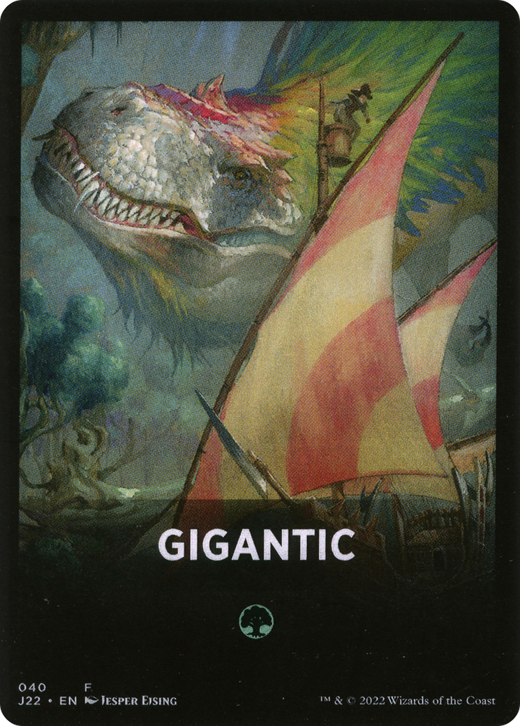 Gigantic Theme Card [Jumpstart 2022 Front Cards] | Grognard Games