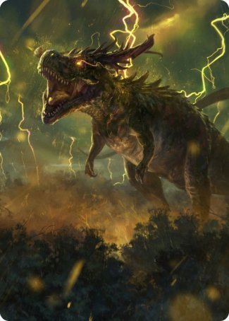 Thrasta, Tempest's Roar Art Card (42) [Modern Horizons 2 Art Series] | Grognard Games