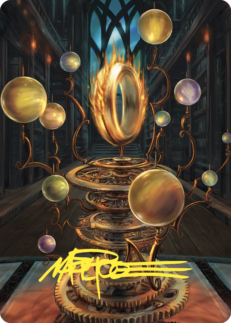 Sol Ring Art Card (Gold-Stamped Signature) [Commander Masters Art Series] | Grognard Games