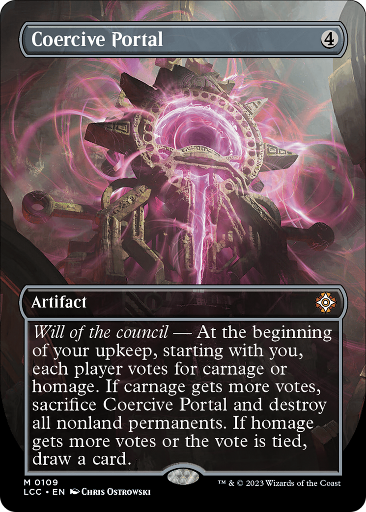 Coercive Portal (Borderless) [The Lost Caverns of Ixalan Commander] | Grognard Games