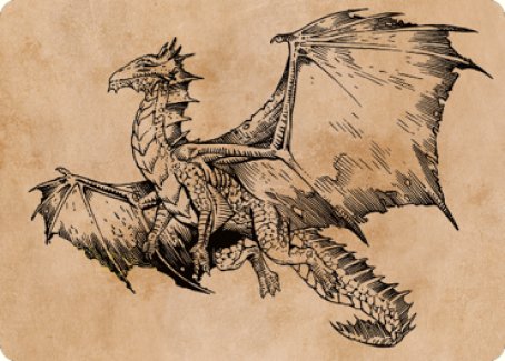 Ancient Bronze Dragon Art Card (58) [Commander Legends: Battle for Baldur's Gate Art Series] | Grognard Games