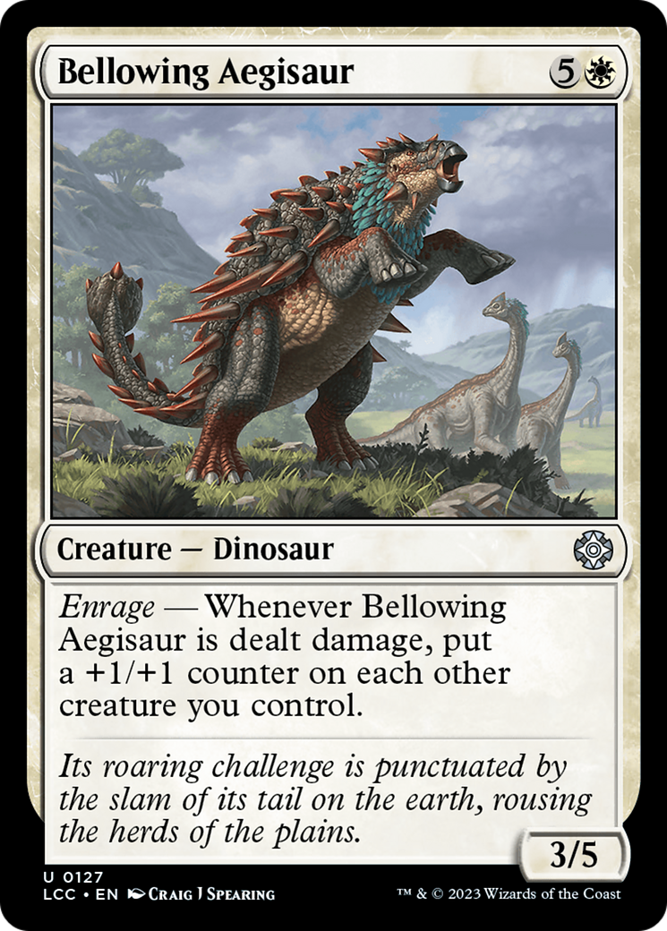 Bellowing Aegisaur [The Lost Caverns of Ixalan Commander] | Grognard Games