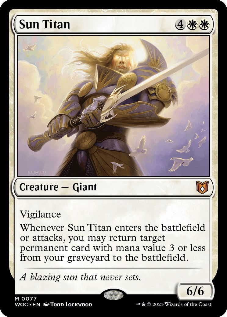 Sun Titan [Wilds of Eldraine Commander] | Grognard Games